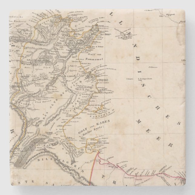 Libyen Underlägg Sten (Framsidan)