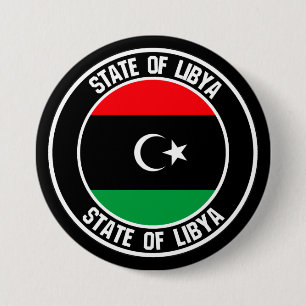 Libyenrunda Emblem Knapp