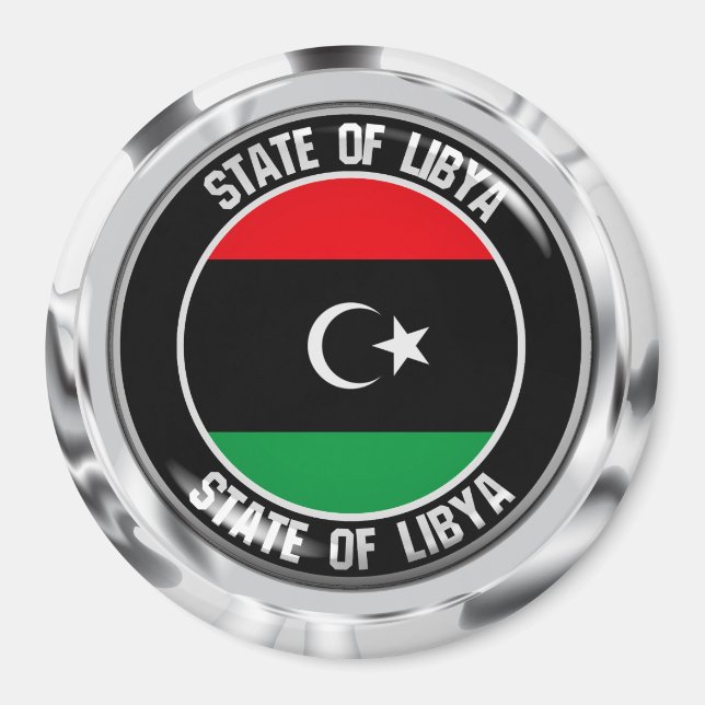 Libyenrunda Emblem Magnet (Framsidan)
