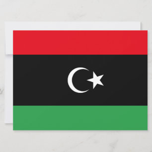 Libyens flagga kort