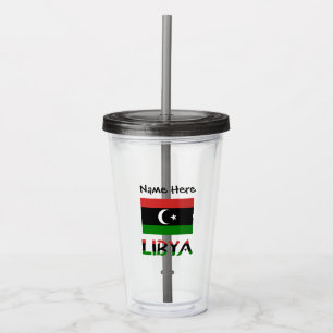 Libyens libyska Flagga Personlig Take Away Mugg
