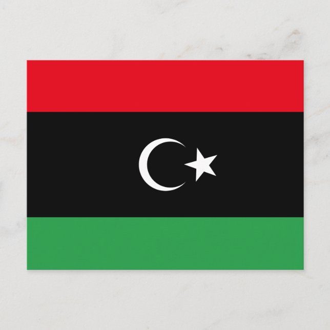 Libyens vykort för Flagga (Framsida)