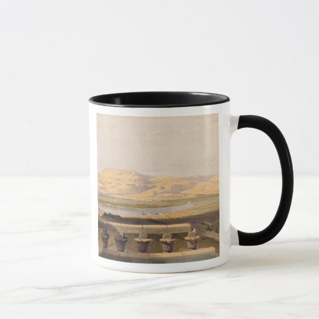 Libyerer kedjar av berg från tempelet av Luxor Mugg (Höger)