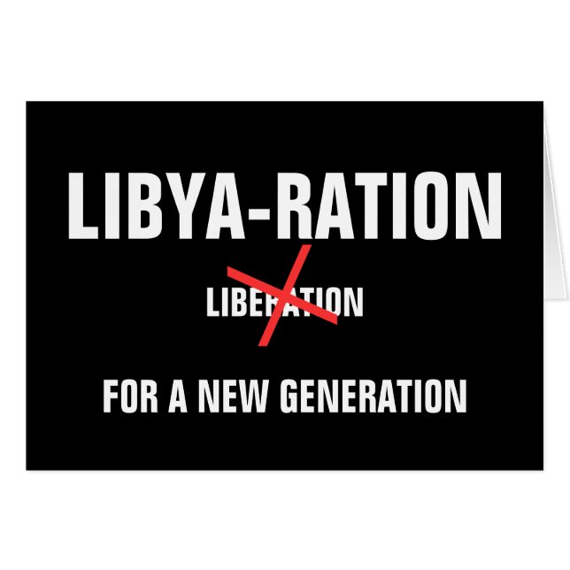 LIBYRATION FÖR ETT NYTT GENERATION HÄLSNINGSKORT (Framsidan Horizontal)