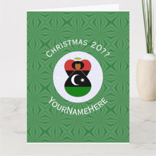 Libysk ängel julflagga Personlig Kort