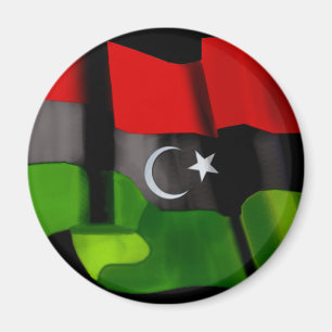 Libysk flagga av flagga för Libyen Magnet