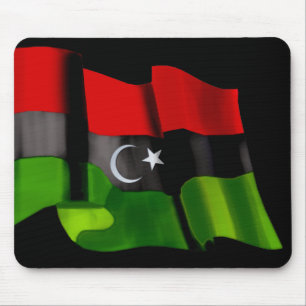Libysk flagga av flagga för Libyen Musmatta