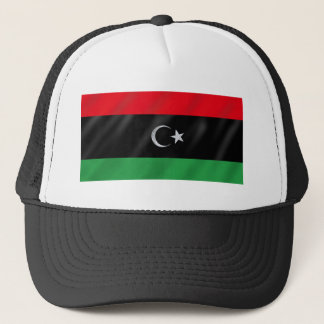 Libysk självständighetflagga - fri Libyen Truckerkeps
