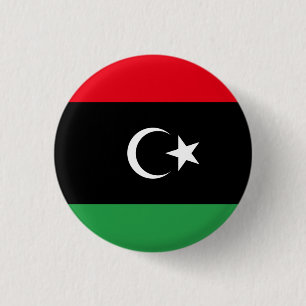 Libyska Flagga, Libyens Flagga Knapp