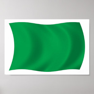 Libyska flaggan Affisch Print