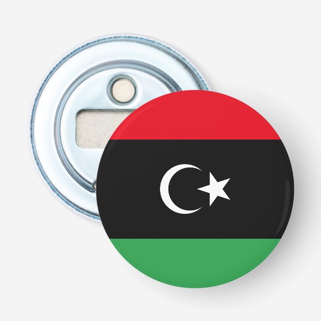 Libyska flaggan flasköppnare (Framsidan)