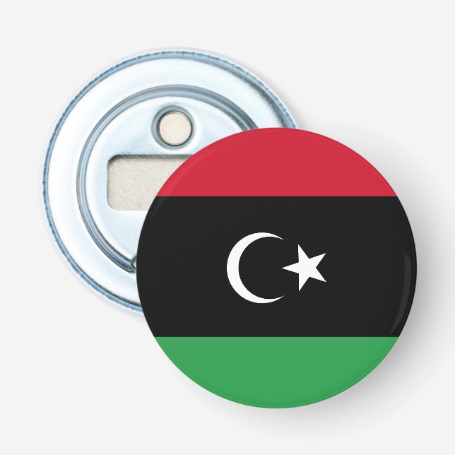 Libyska flaggan flasköppnare (Framsidan)