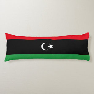 Libyska flaggan kroppskudde