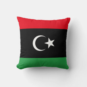 Libyska flaggan kudde