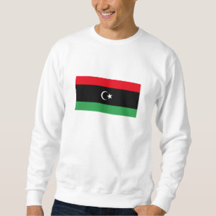 Libyska flaggan lång ärmad tröja