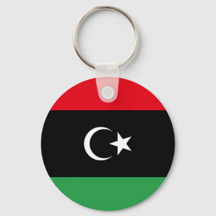 Libyska flaggan nyckelring