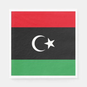 Libyska flaggan pappersservett