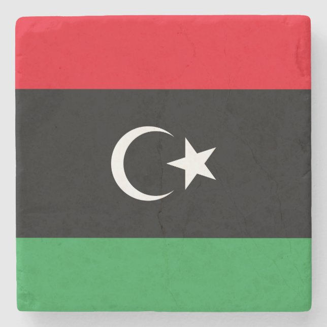 Libyska flaggan stenunderlägg (Framsidan)