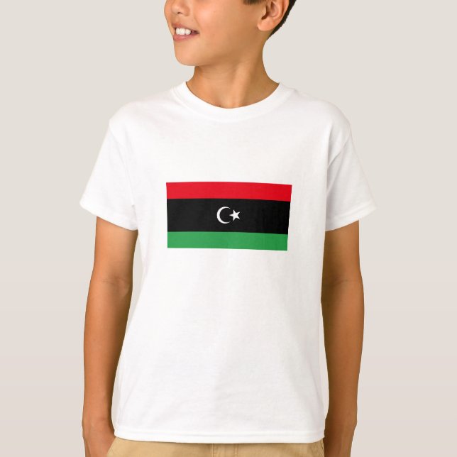 Libyska flaggan t shirt (Framsida)