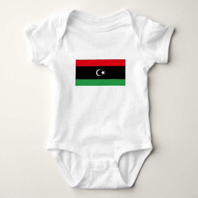 Libyska flaggan t shirt (Framsida)