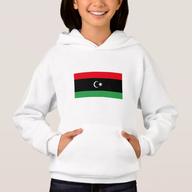 Libyska flaggan t shirt (Framsida)