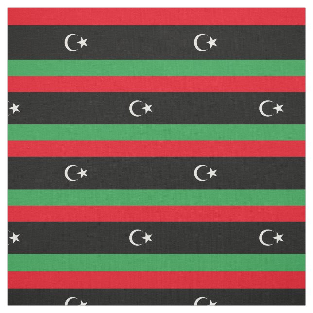 Libyska flaggan tyg (Provkarta)