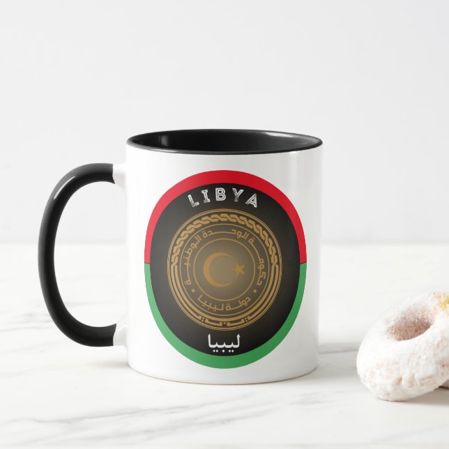 Libyska kulturarvsemblem mugg (Med munk)