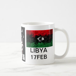 Libyskt blod är röd linje kaffemugg