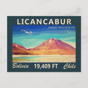 Licancabur Sydamerika Vintage Vykort