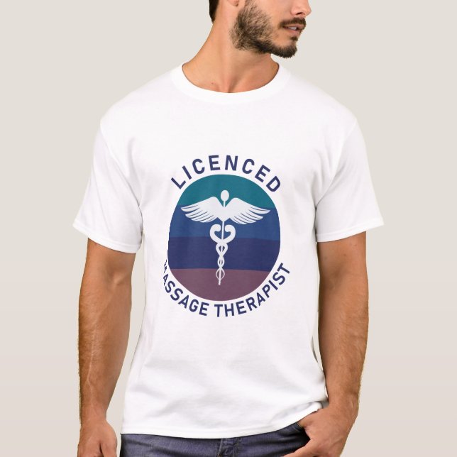 Licenced Massage Therapist T Shirt (Framsida)