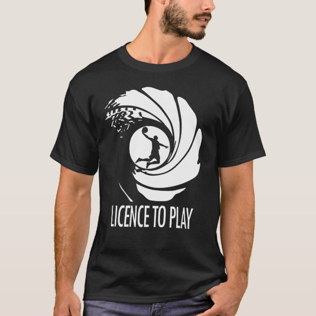 LICENS ATT SPELA BASKET T-shirt Design (Framsida)