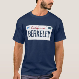Licens Plate Berkeley California T Shirt