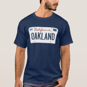 Licens Plate Oakland California T Shirt