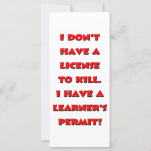 Licens som dödar text