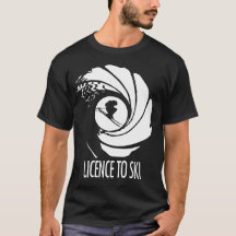 LICENS TILL ATT SKIDA T-shirt Design för män