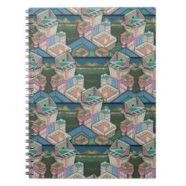 Licensallsorters 3D-kollage in suede Anteckningsbok