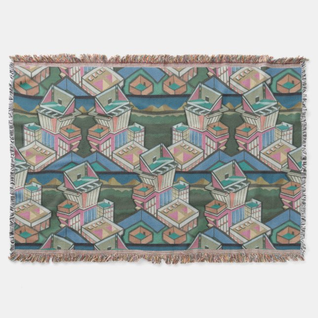 Licensallsorters 3D-kollage in suede Filt (Framsidan)