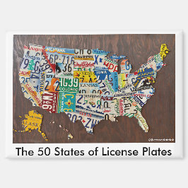 License Plate Karta-kylmagnet Magnet
