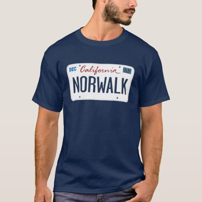 License Plate Norpromenad California T Shirt (Framsida)