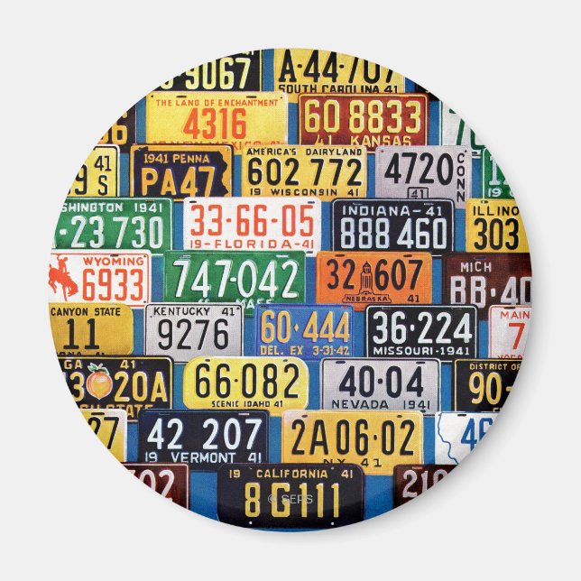 License Tallrikar av H. Wilson Smith Magnet (Framsidan)