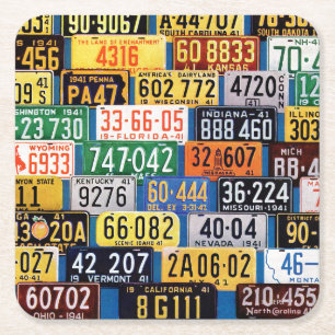 License Tallrikar av H. Wilson Smith Underlägg Papper Kvadrat