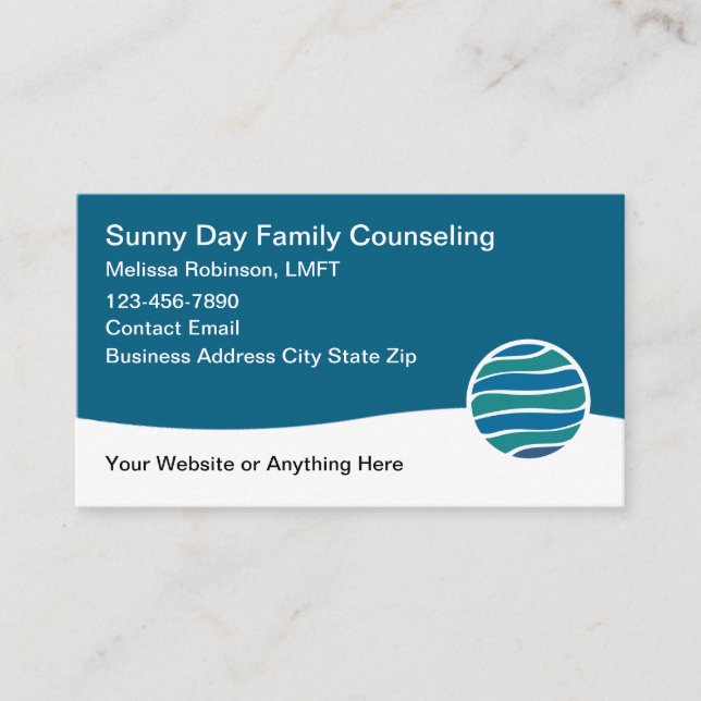 Licensed Family Counseling Service Visitkort (Framsida)