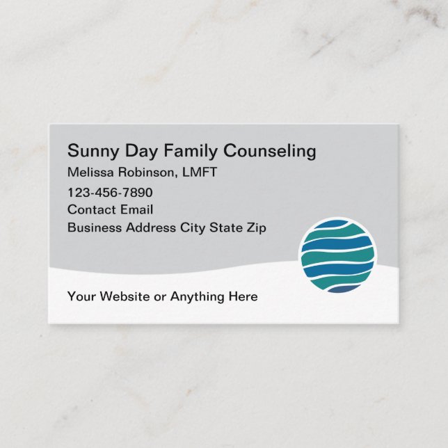 Licensed Family Counseling Service Visitkort (Framsida)