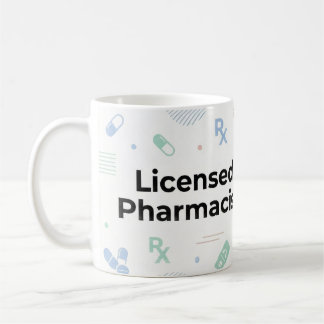 Licensed Pharmacist Personalized Mug | Modern ID B Kaffemugg