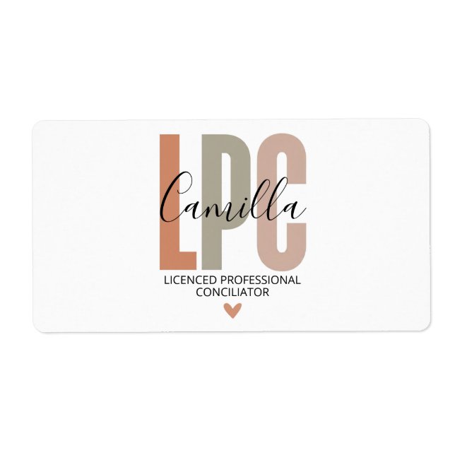 Licensed Professional Counselor Gifts, LPC Therapi Fraktsedel (Framsidan)
