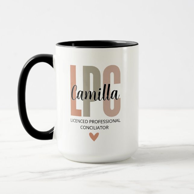 Licensed Professional Counselor Gifts, LPC Therapi Mugg (Vänster)