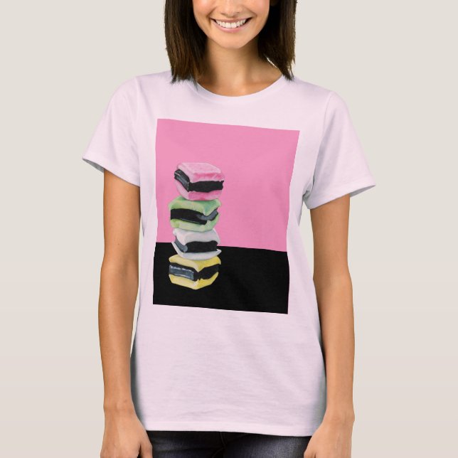Licenser Allsorterar rosa Dam T-shirt (Framsida)