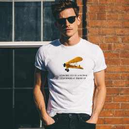 Licensierad att flyga och berätta skämt Rolig pilo T Shirt