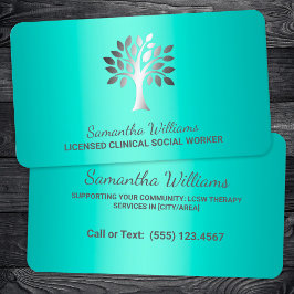 Licensierad Clinical Social Worker Visitkort