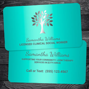 Licensierad Clinical Social Worker Visitkort